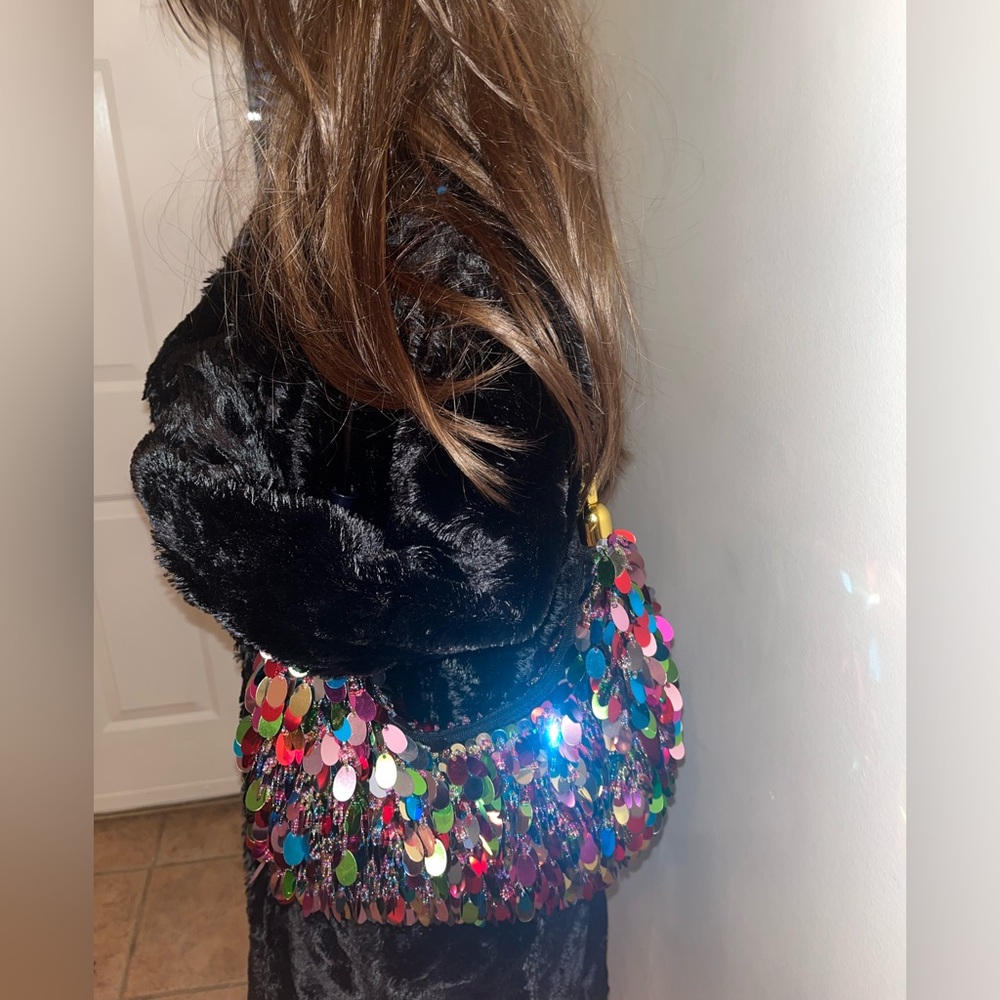High Quality Multicolor Sequin Statement Holiday … - image 4